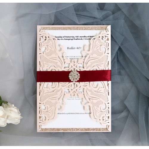 Greeting Card Laser Invitation Card Vellum Paper Invitation Customization
